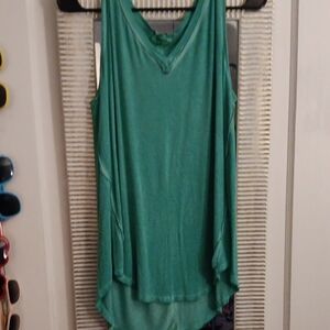 Zenana Outfitters Teal Sleeveless Tank Top